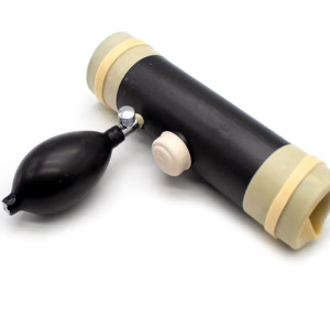 If our young bull is particularly wild, he can use this to collect semen