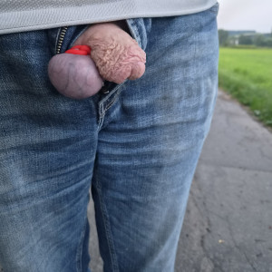 Evening walk with banded nut 