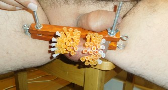 Cock and ball press 60 needles
