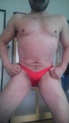 As eunuch bodybuilding with womens suits.