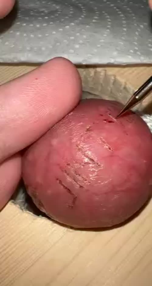 Slave: Ball scarring my name.