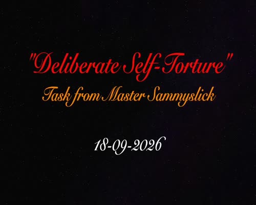 Deliberate Self Nipple Torture 18-09-2026